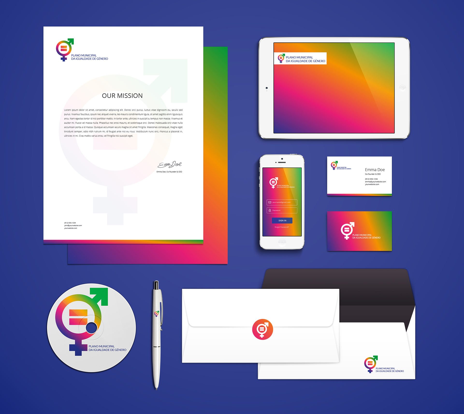 plano municipal igualdade branding